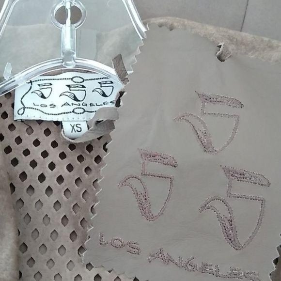 Los Angeles Leather Vest sleeveless Brown NWT - Picture 7 of 8